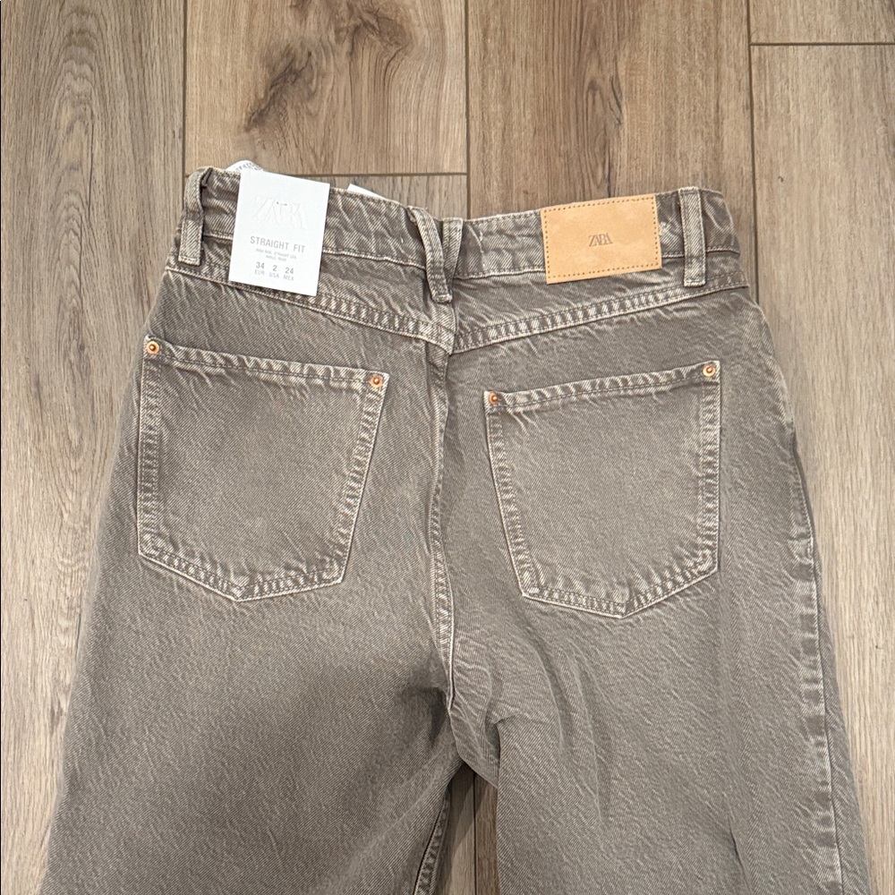 ZARA LIGHT BROWN JEANS